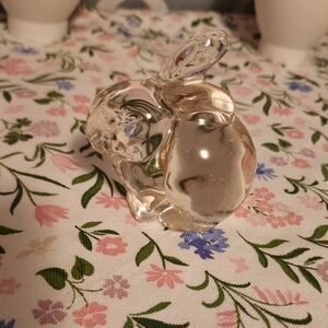 Fenton Clear Glass Rabbit Figurine